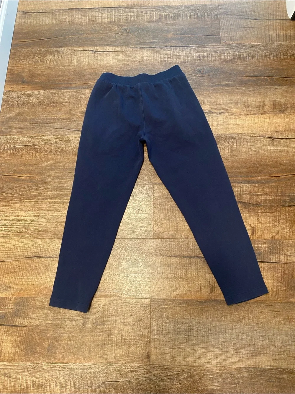 Champion Boys Navy Jogger Pants with White-Trim Zipper Pockets